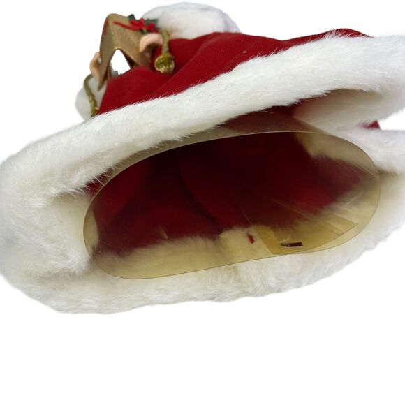 Vintage Christmas Caroler Tree Topper 15” Figurine 1998 Red Robe Holiday Decor - Picture 7 of 7